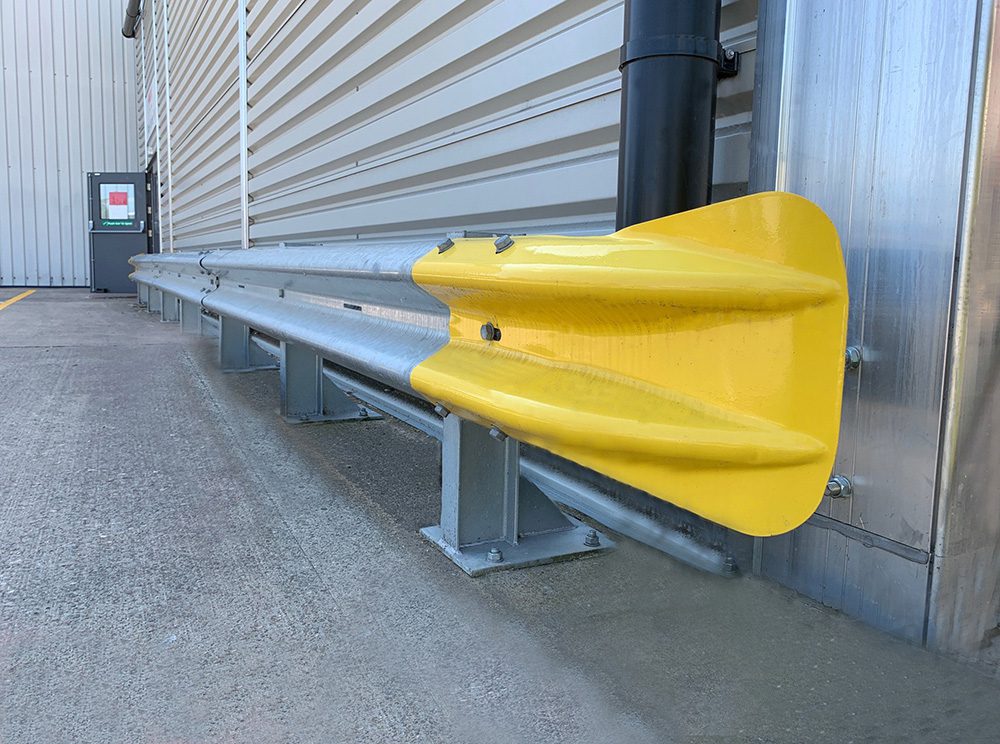 ARMCO Fishtail Terminal End – Galvanised or Safety Yellow (RAL1007)